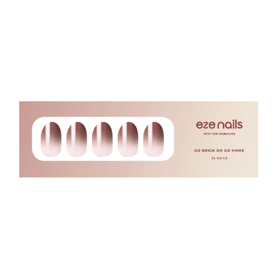 Eze Nails Go Brick Or Go Home (Kuku Palsu Tempel) 1pack