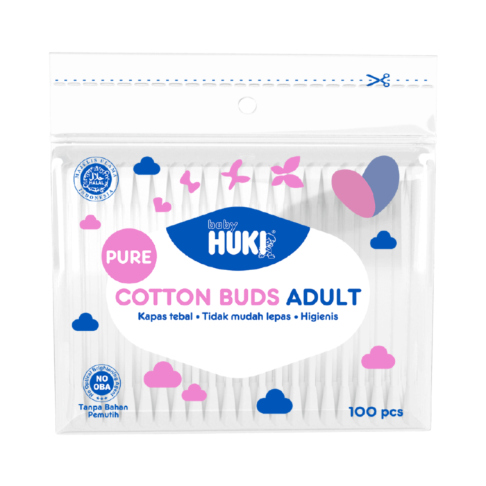 Huki Cotton Bud Adult/Pembersih Telinga Dewasa 100stick 100stick