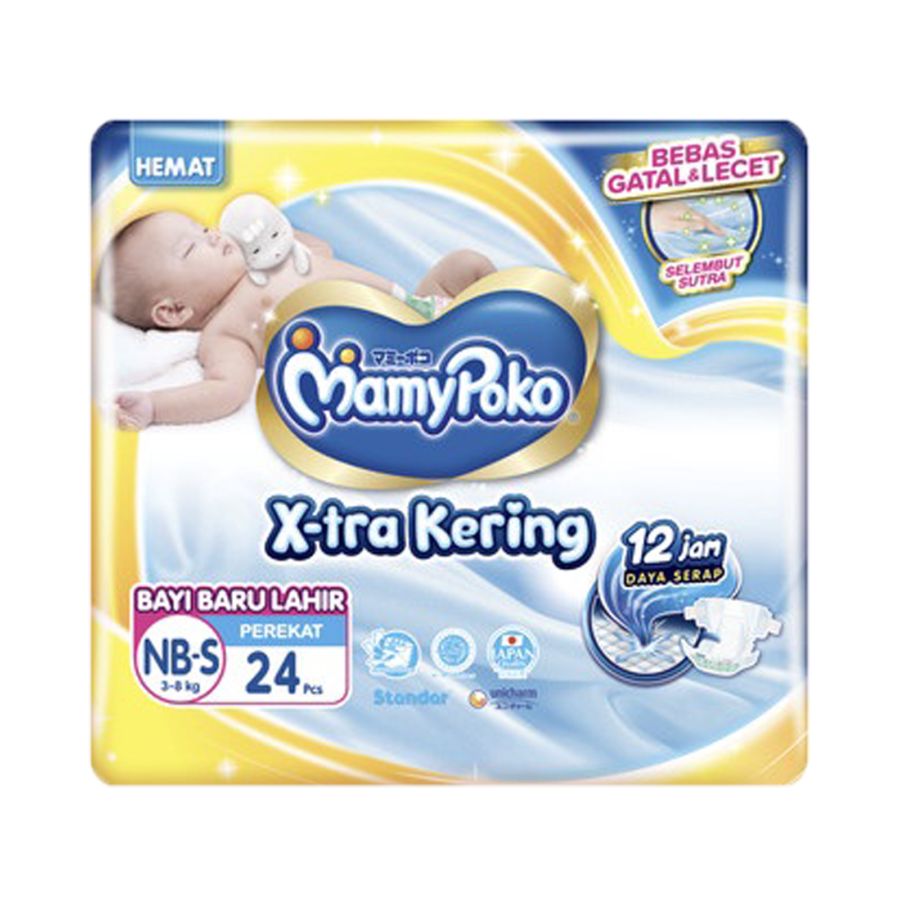 Mamypoko X-Tra Kering Tape Diapers NB-S24 1pack