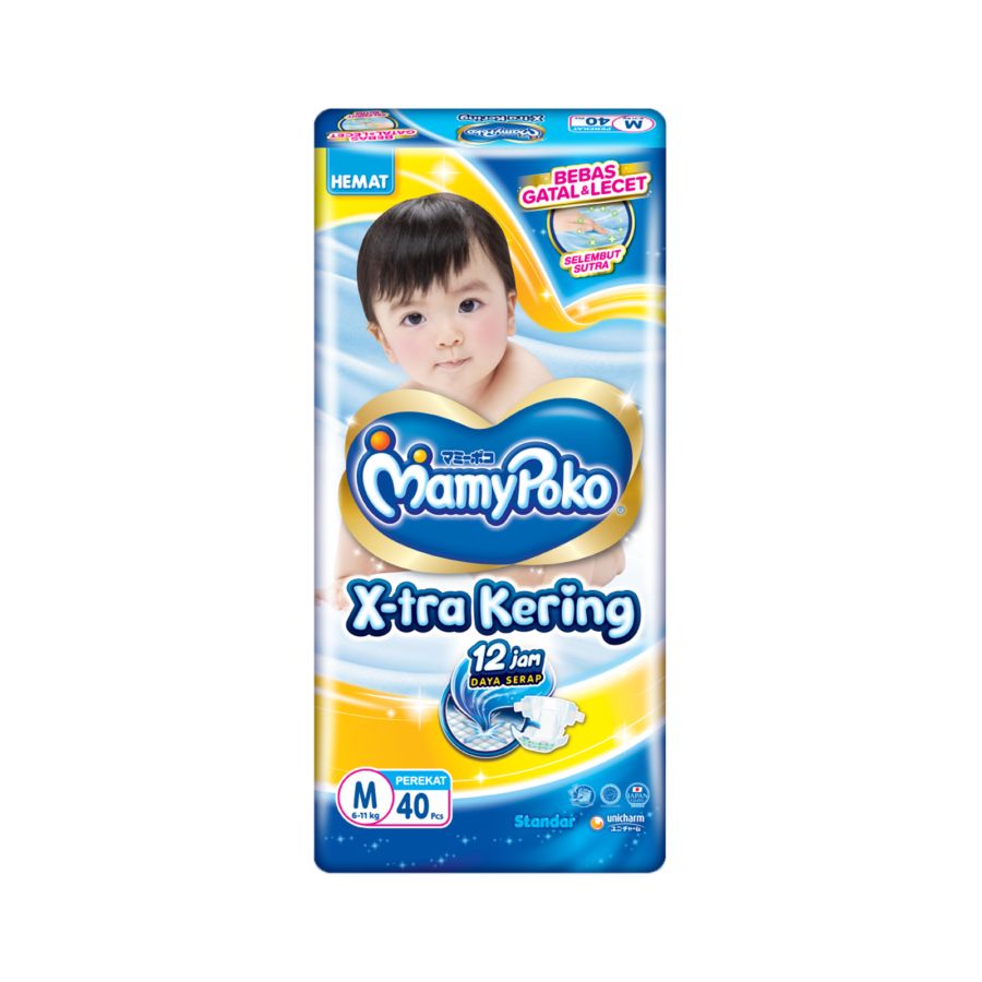 MamyPoko X-Tra Kering Tape Diapers M40 1pack