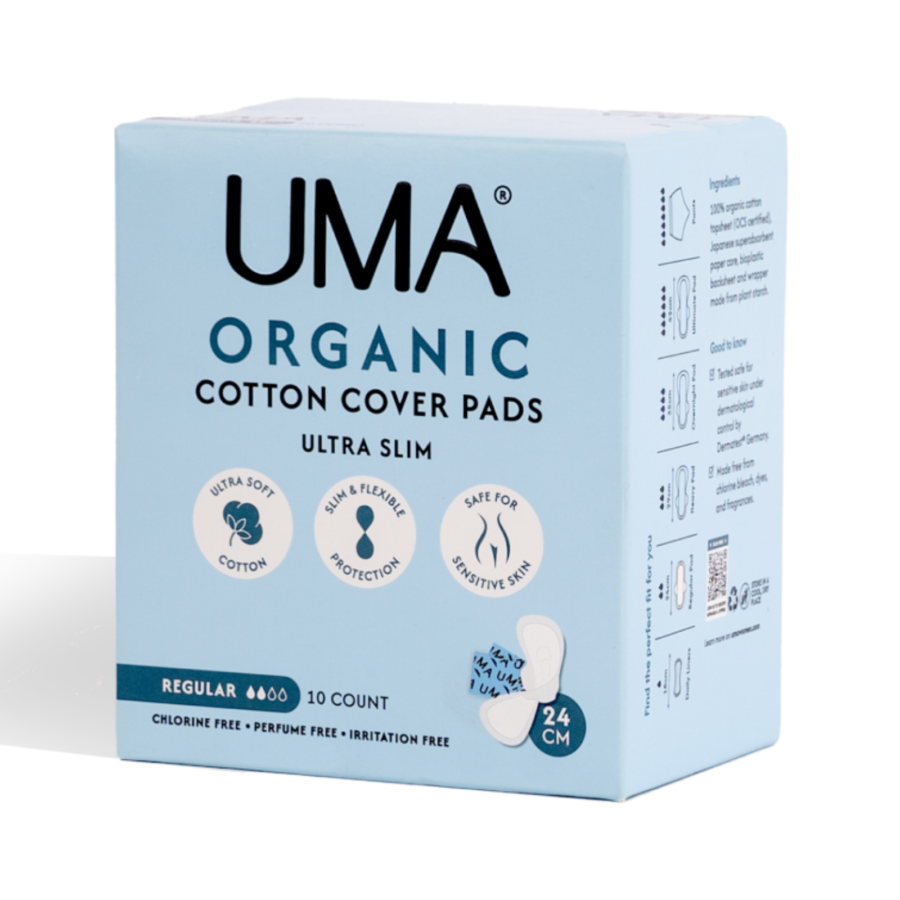 Uma Organic Cotton Cover Ulta Slim Pads Regular 24 cm Pembalut Kewanitaan 10pads