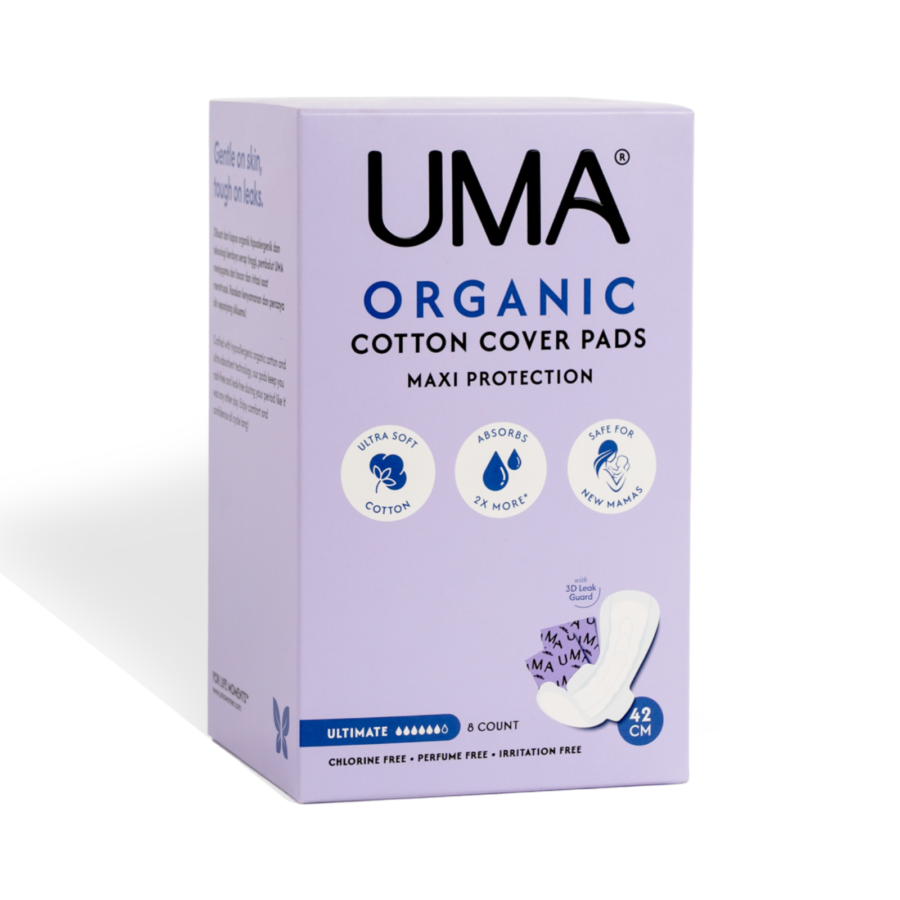 Uma Organic Cotton Cover Pads Ultimate 42cm Pembalut Wanita 8pcs