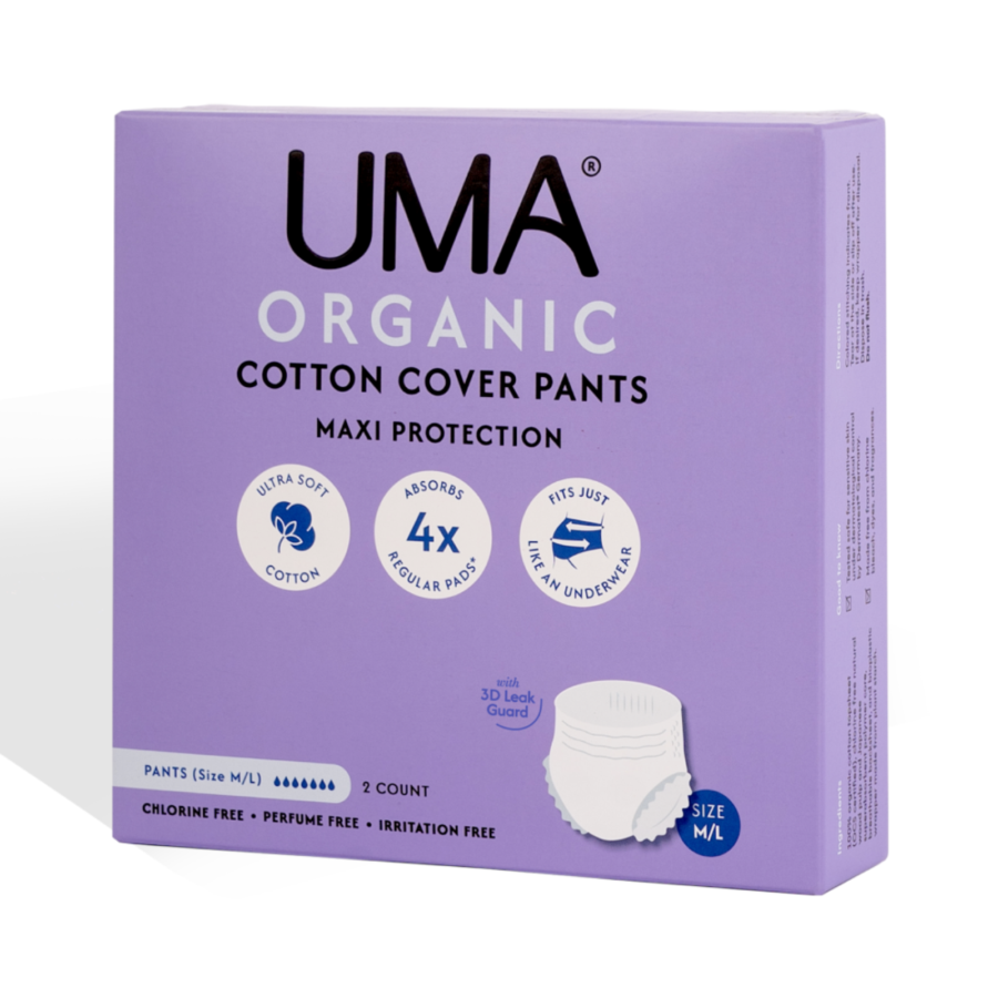 Uma Organic Cotton Cover Pants Size M/L Celana Mentruasi 2pcs