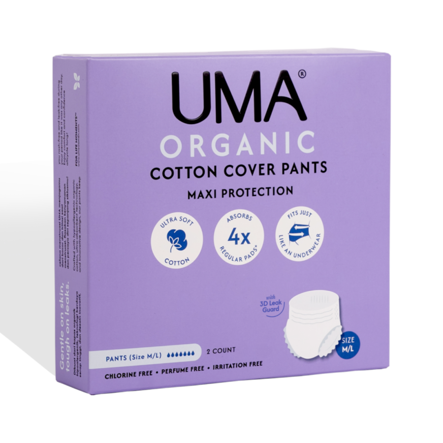 Uma Organic Cotton Cover Pants Size M/L Celana Mentruasi 2pcs