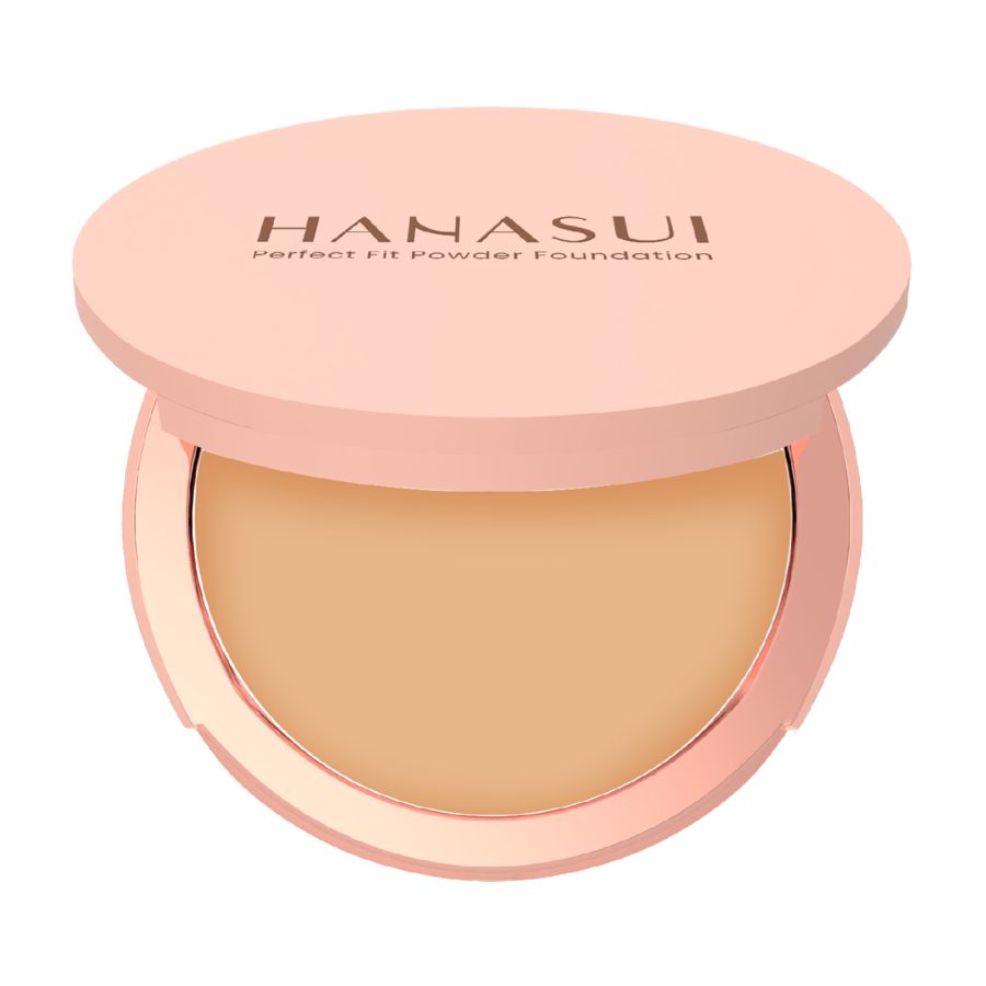 Hanasui Perfect Fit Powder Foundation Medium 12.5gr 1pcs