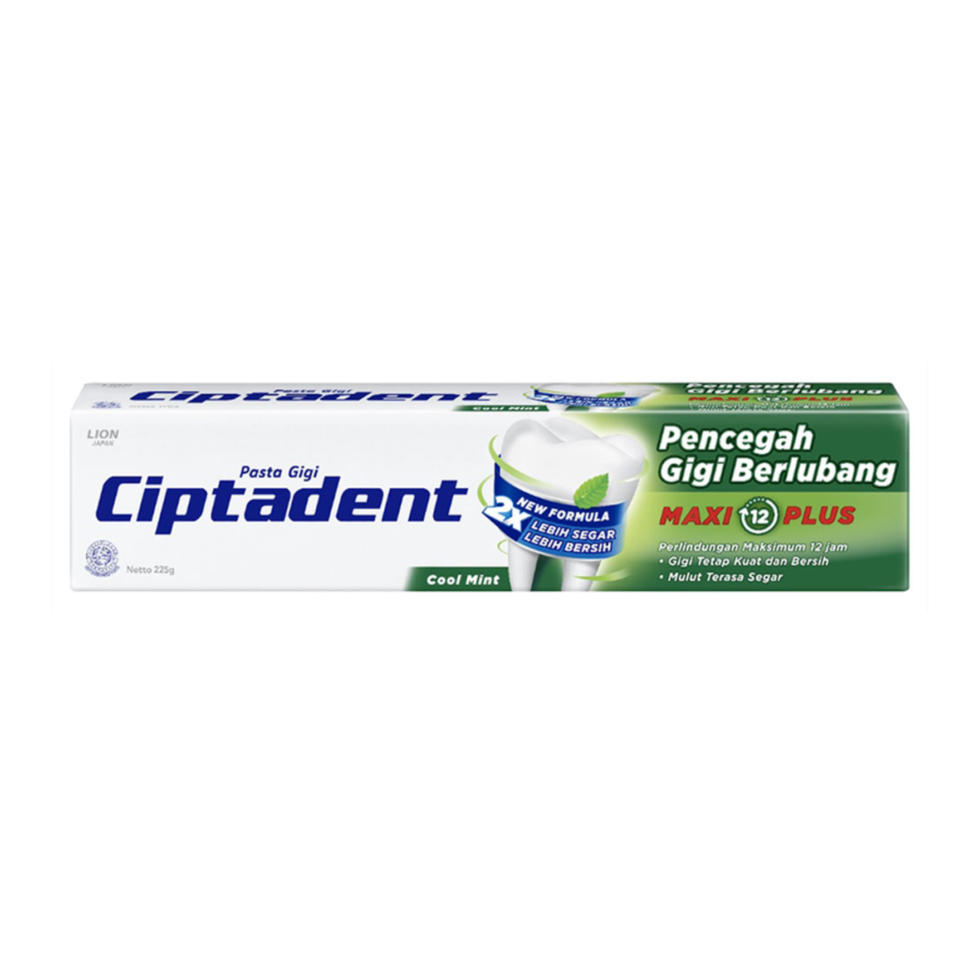 Ciptadent Toothpaste Maxi Plus Cool Mint 225gram