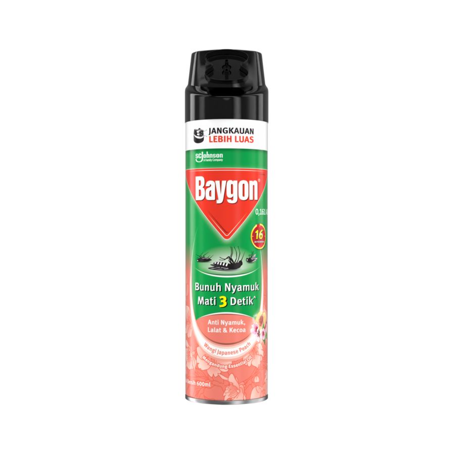 Baygon Japanese Peach/Pembasmi Serangga 600ml