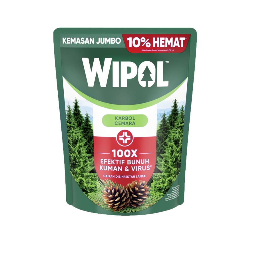 Wipol Pembersih Lantai Karbol Cemara 1500ml