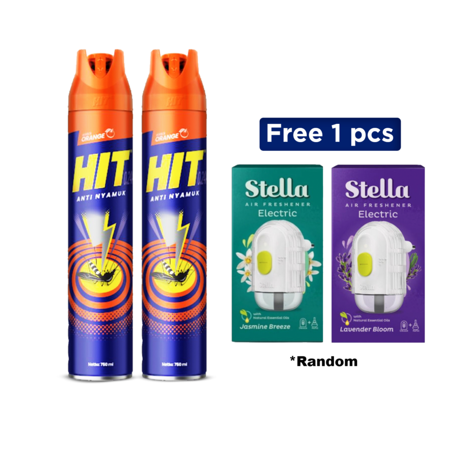 Buy 2 HIT Aerosol 750ml Orange Free 1 Pcs Stella Electric 