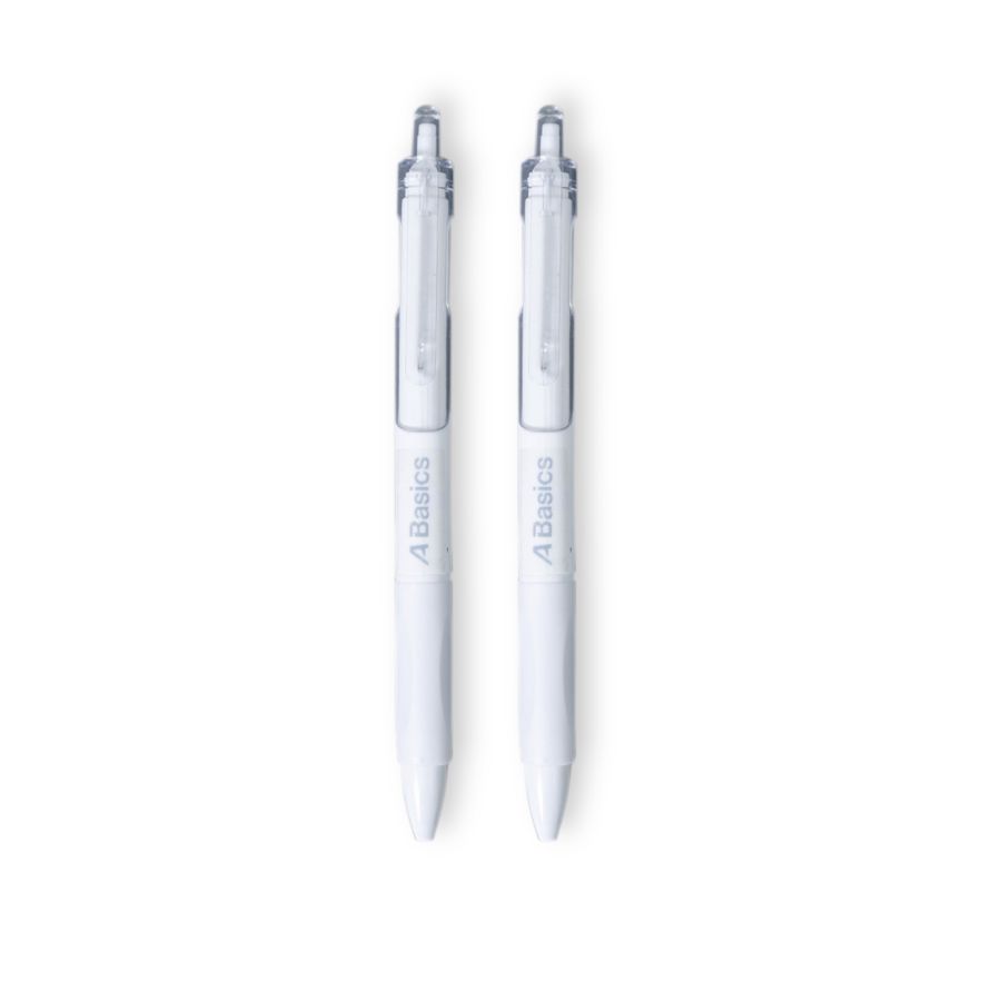 Pulpen Click 0,5mm Hitam A Basics 2pcs