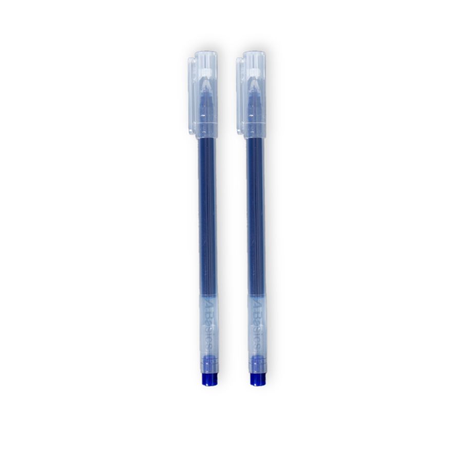 Pulpen Gel 0,5mm Biru A Basics 2pcs
