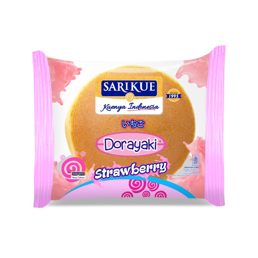 Sari Kue Dorayaki Strawberry 50gram