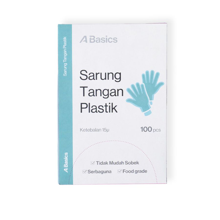 Sarung Tangan Plastik A Basics 100pcs
