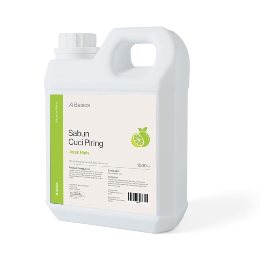 Sabun Pencuci Piring Jeruk Nipis A Basics 1000ml