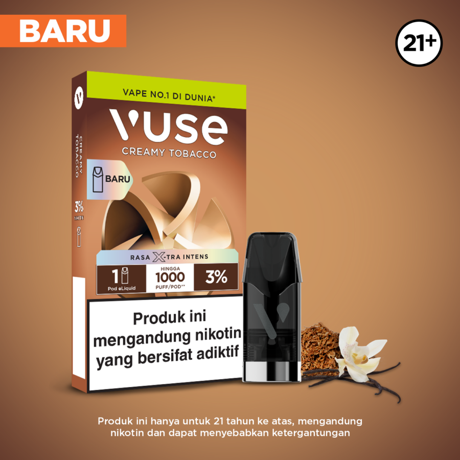 Vuse Pod Extra Intense Creamy Tobacco Rokok Elektrik