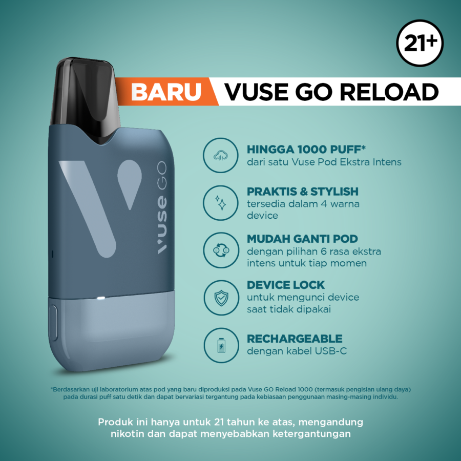 Vuse Go Reload Device - Black Rokok Elektrik 1pcs