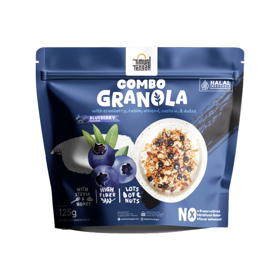 Timur Tengah Granola Blue Berry 125gram