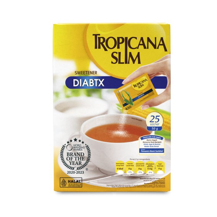 Tropicana Slim Sweetener Diabetics 25 sachets x 1.8gr