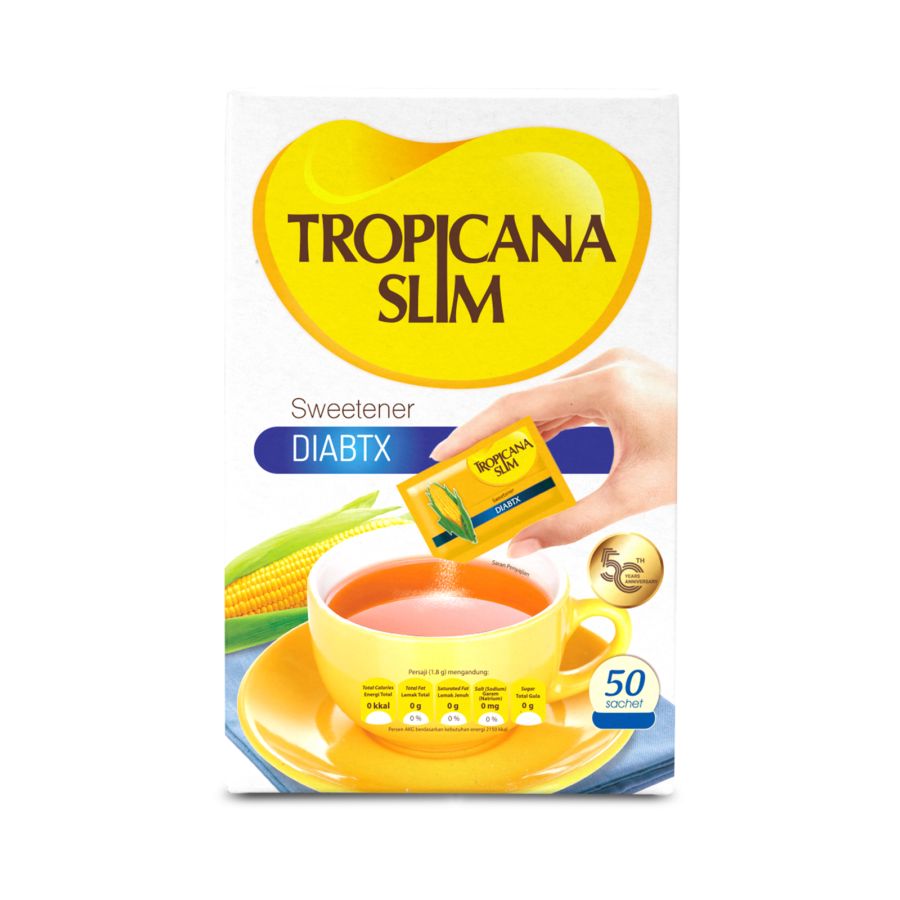 Tropicana Slim Sweetener Diabetics 1.8 gr x 50 Sachet 90gram