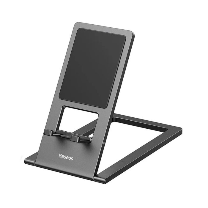 Baseus Phone Holder Stand Foldable Metal Dudukan Universal Ipad Tablet Grey