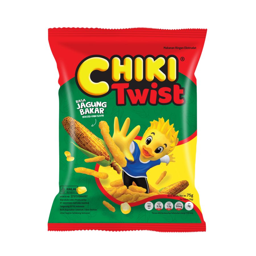 Chiki Twist Jagung Bakar 75gram