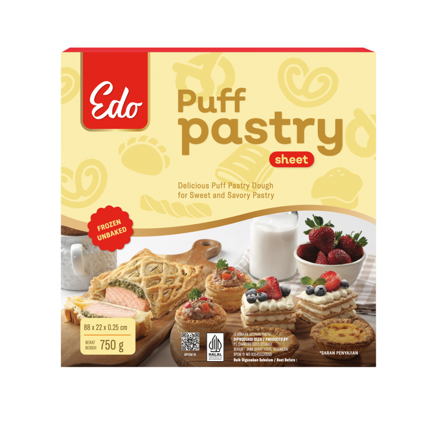 Edo Puff Pastry Sheet 750gram