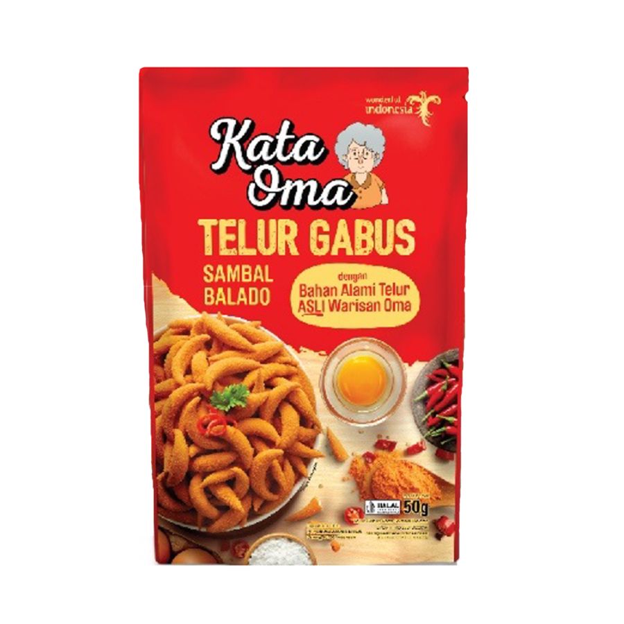 Kata Oma Telur Gabus Sambal Balado 50gram