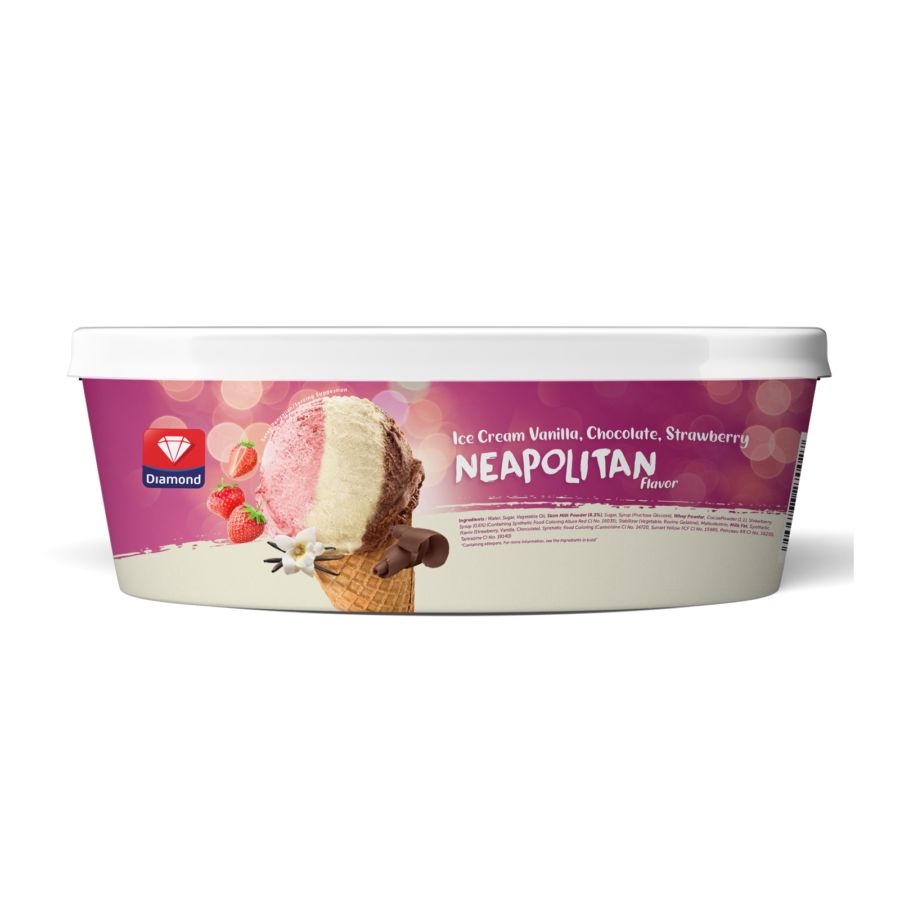 Diamond Ice Cream Neapolitan/Es Krim 700ml