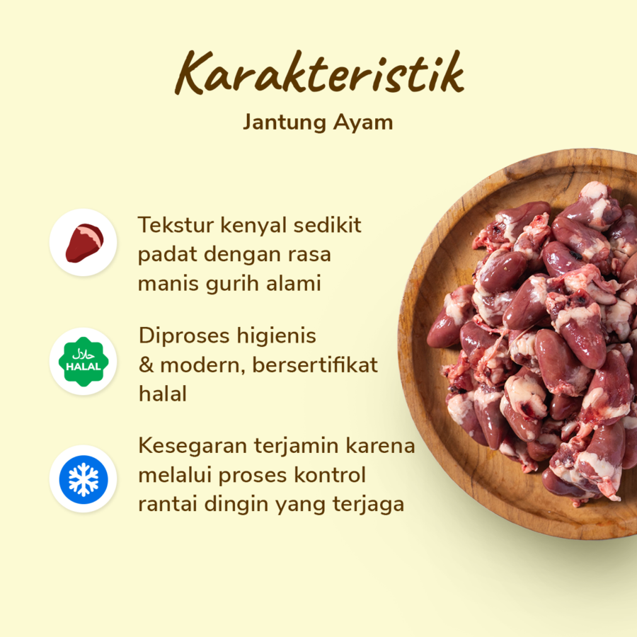 Jantung Ayam Astro Farm 450-550gram