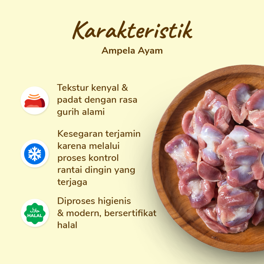 Ampela Ayam Astro Farm 450-550gram 1pcs