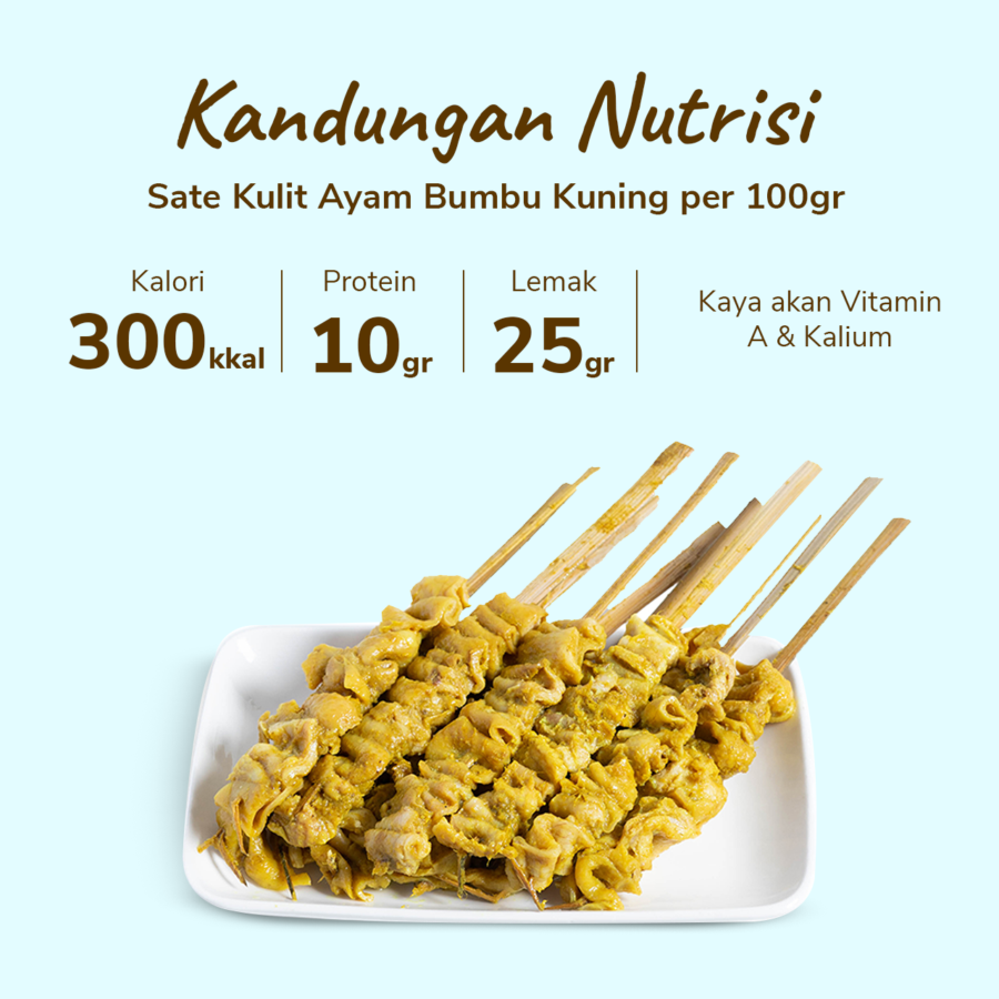 Kulit Ayam Sate Bumbu Kuning Astro Farm 450-550gram