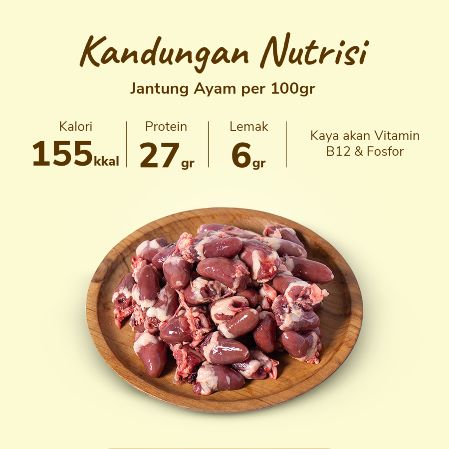 Jantung Ayam Astro Farm 450-550gram