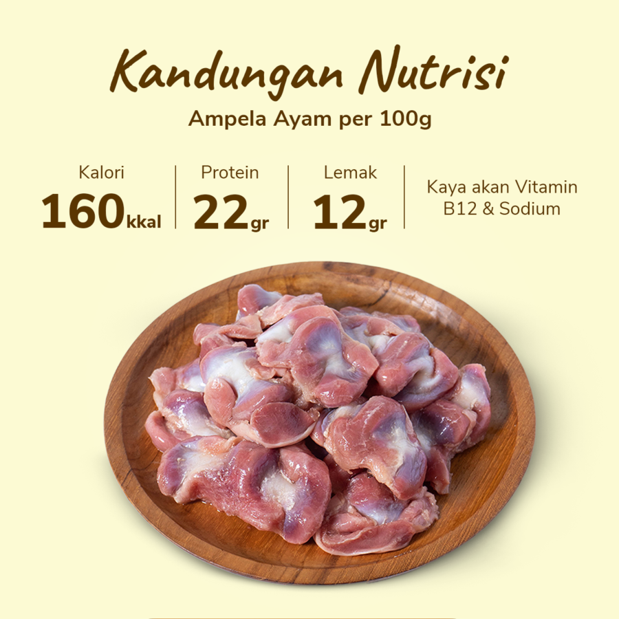 Ampela Ayam Astro Farm 450-550gram 1pcs