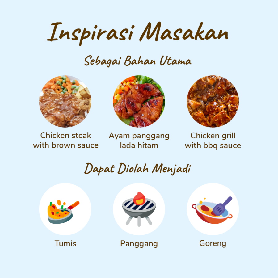 Paha Ayam Fillet Marinasi Lada Hitam Astro Farm 450-550gram