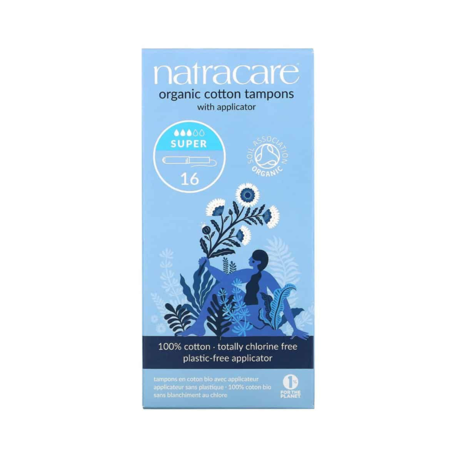 Natracare Cotton Tampons Organic Super Box 16pcs
