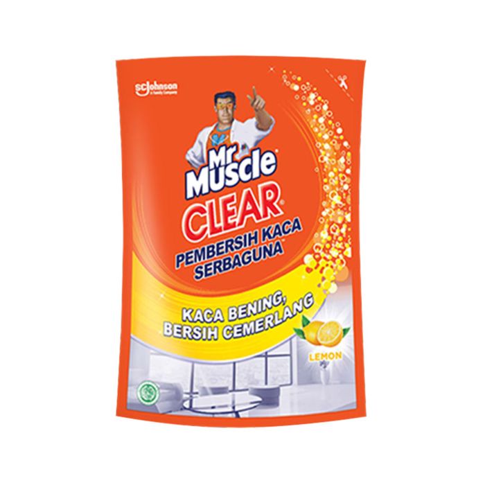 Mr. Muscle Clear Lemon Pouch/Pembersih Kaca 400ml 400ml