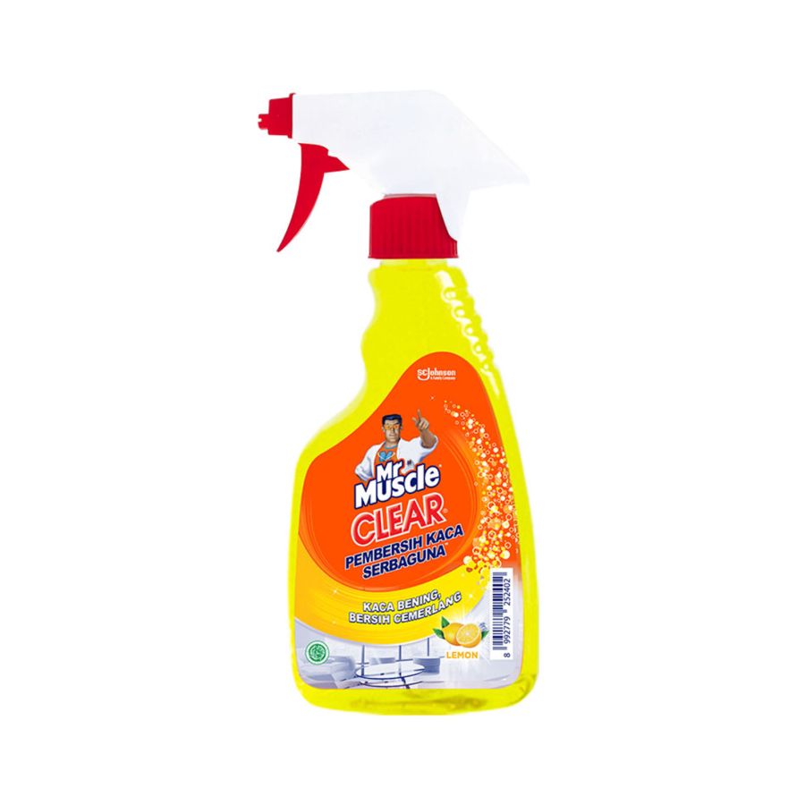 Mr. Muscle Clear Glass Liquid Lemon Pump/Pembersih Kaca 500ml 500ml