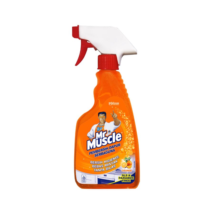 Mr Muscle Kitchen Orange Cairan Pembersih Dapur Serbaguna Spray 500ml