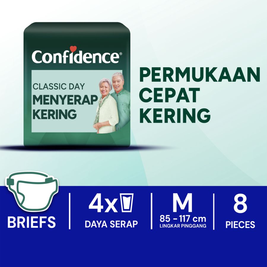 Confidence Popok Dewasa Perekat Classic Day M 8s 1pack