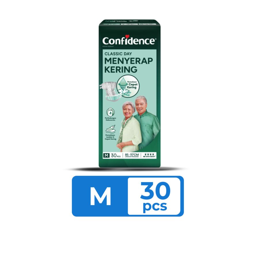 Confidence Popok Dewasa Perekat Classic Day M 30s 1pack