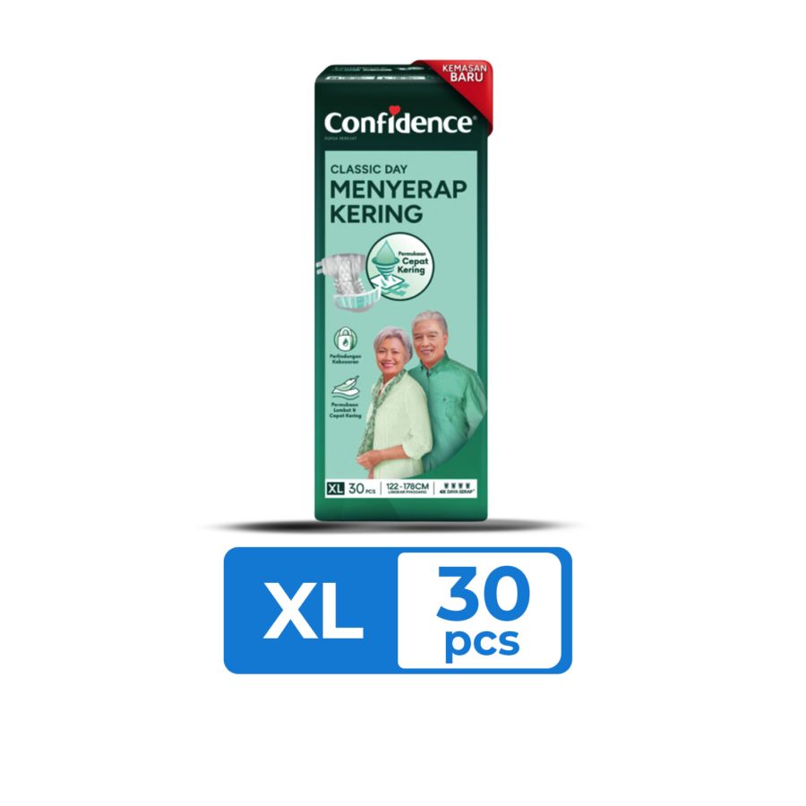 Confidence Popok Dewasa Perekat Classic Day XL 30s 1pack