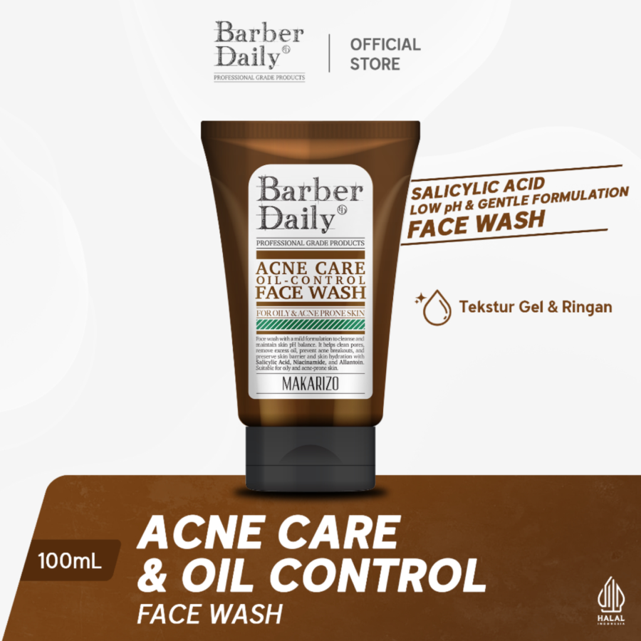 Barber Daily Acne Care & Oil Control Face Wash 100ml