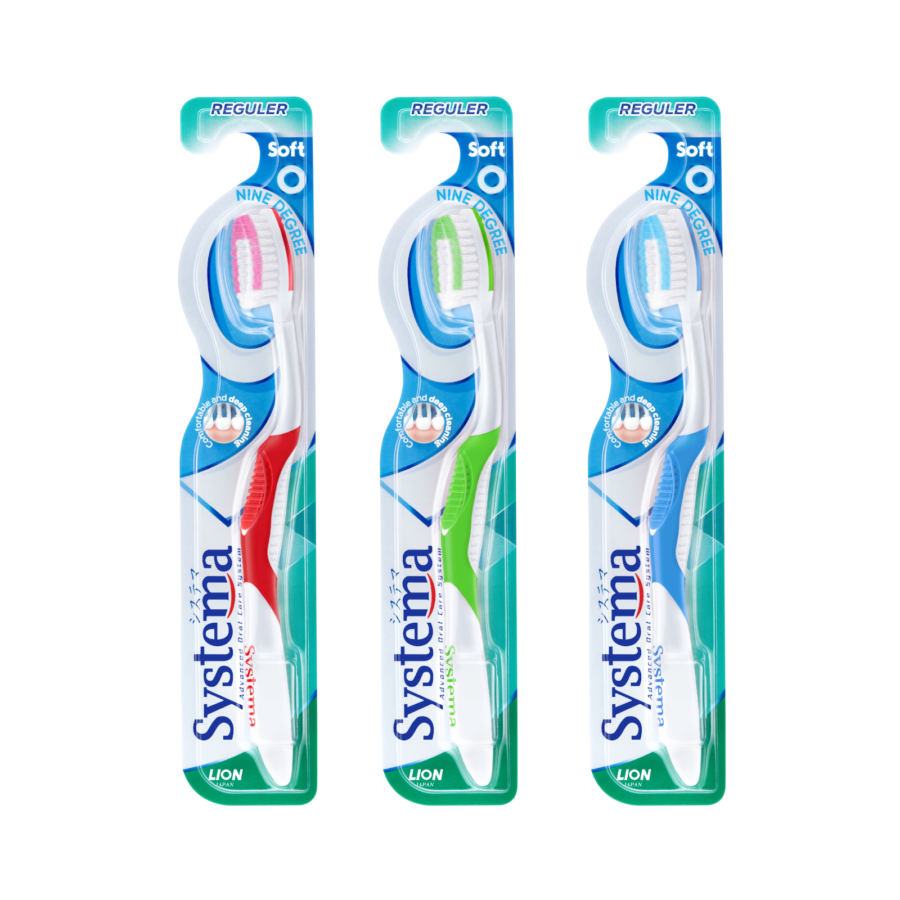 Systema Nine Degree Regular Soft Toothbrush 1pcs