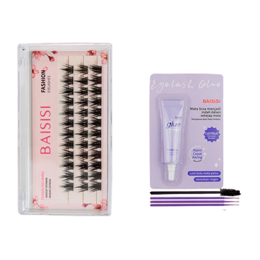 BAISISI Bulu Mata Palsu A06 Wild Dan Lem Bulu Mata Eyelash Extention 1pcs