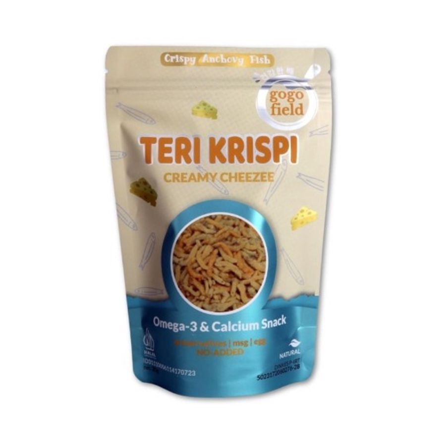 Bundle 3 Gogofield Teri Krispi Non Msg Creamy Cheese 30 gram