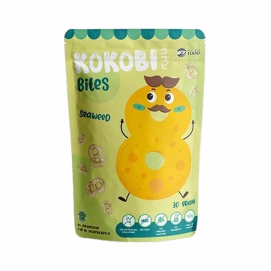 Bundle 3 Kokobi Bites Snack Bayi Rice Puff Seaweed 30 gram