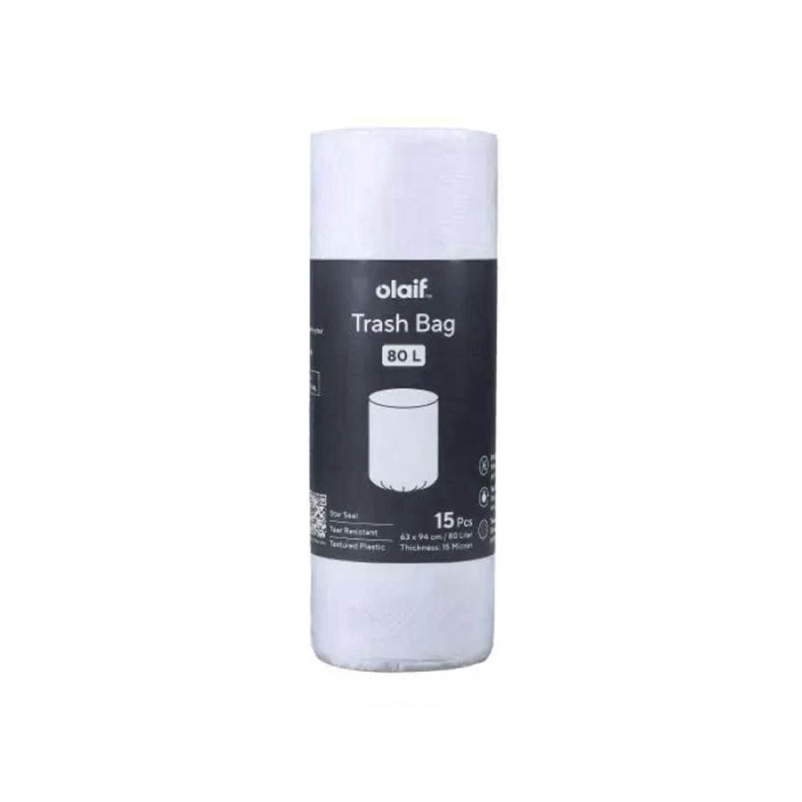 Bundle 3 Olaif Trash Bag Putih 80L (15pcs)