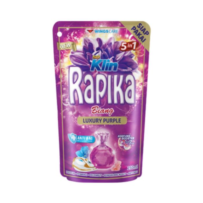 Bundle 5 Rapika Biang Pewangi Pakaian Luxury Purple 250 ml