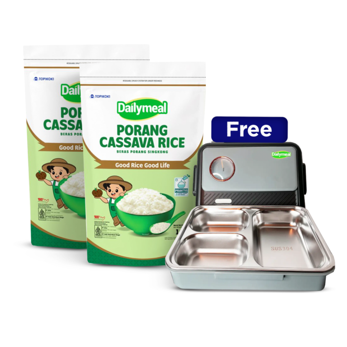 Buy 2 Dailymeal Beras Porang 1 kg Free Lunch Box