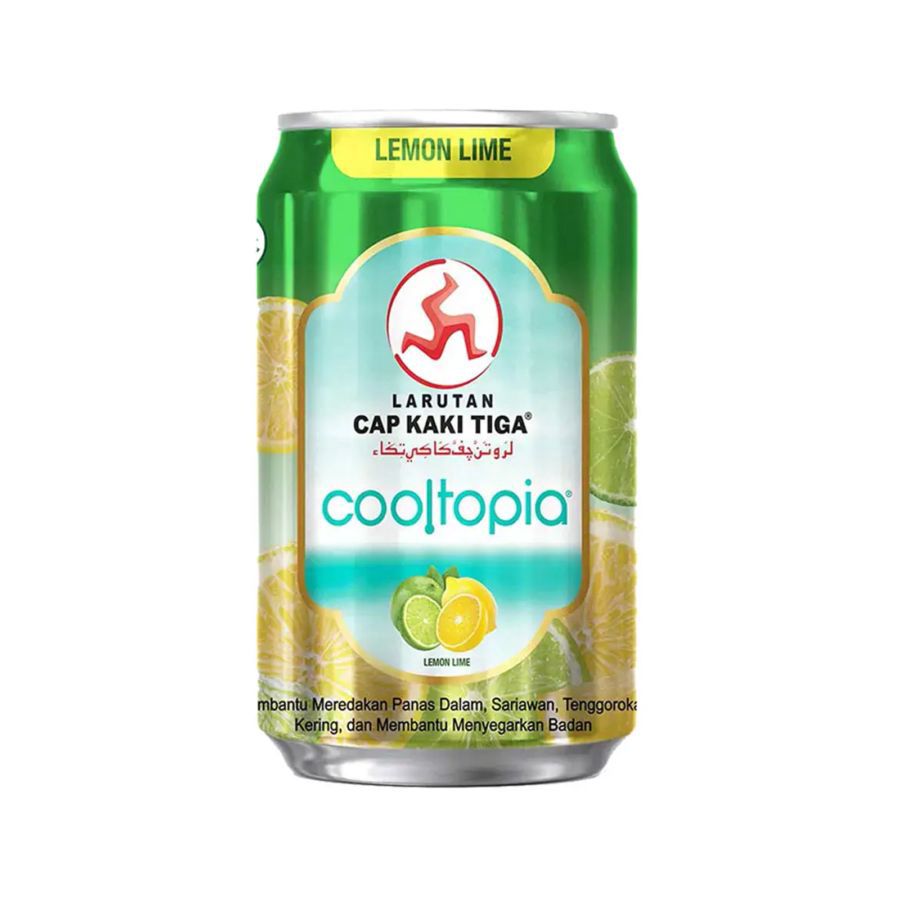 [CHILLED] Larutan Cap Kaki Tiga Cooltopia Lemon Lime 320ml